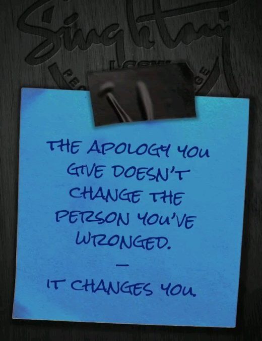 Apologies Heal You Too